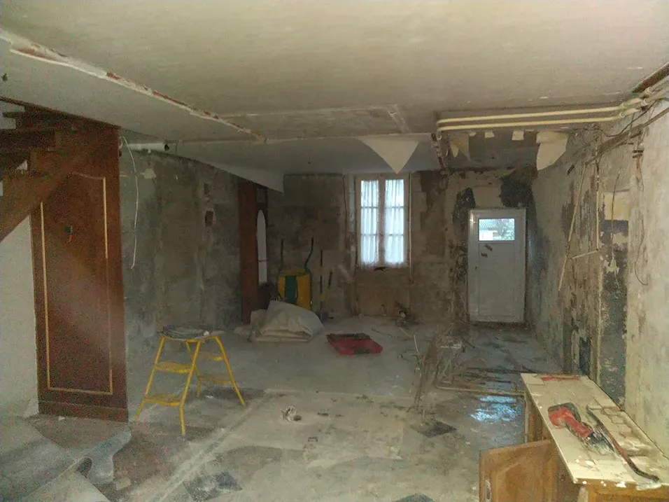 Cuis piece de vie avant travaux